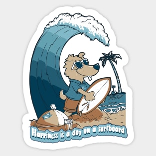 Dog surf 96010 Sticker